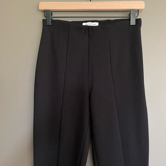 ANINE BING Max Pant Black Size 2‎ High Waisted Classic Tailored Chic Dress Pant - Picture 6 of 16